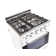 Prestige 19.5" 4 burner 1.6 cu. ft. Freestanding Gas Range with Convection Oven