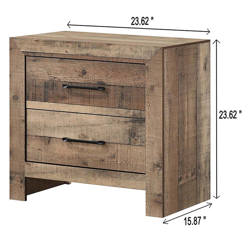 Table de chevet 2 tiroirs 1 pièce