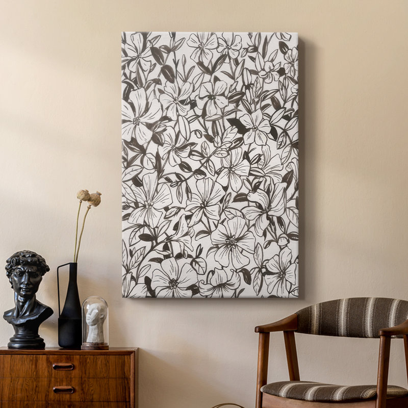 Periwinkle Daze II - galerie tendue sur mesure Cavas, H 48 po x l 32 po