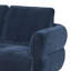 Ensemble de canapé rembourré 2 pièces en chenille bleu