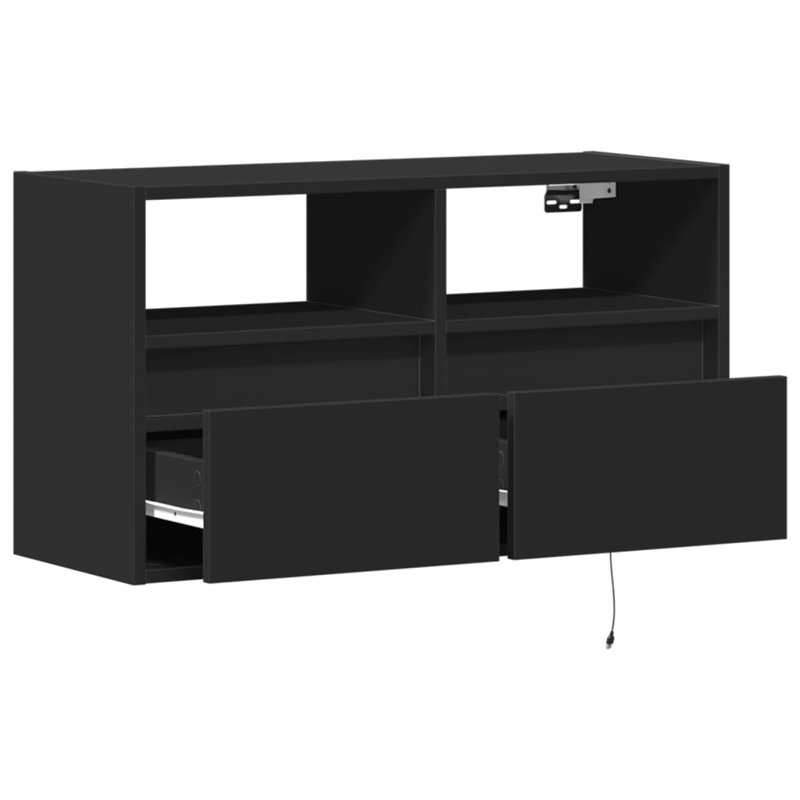 Dallton Unfinished TV Stand, Black, 80cm