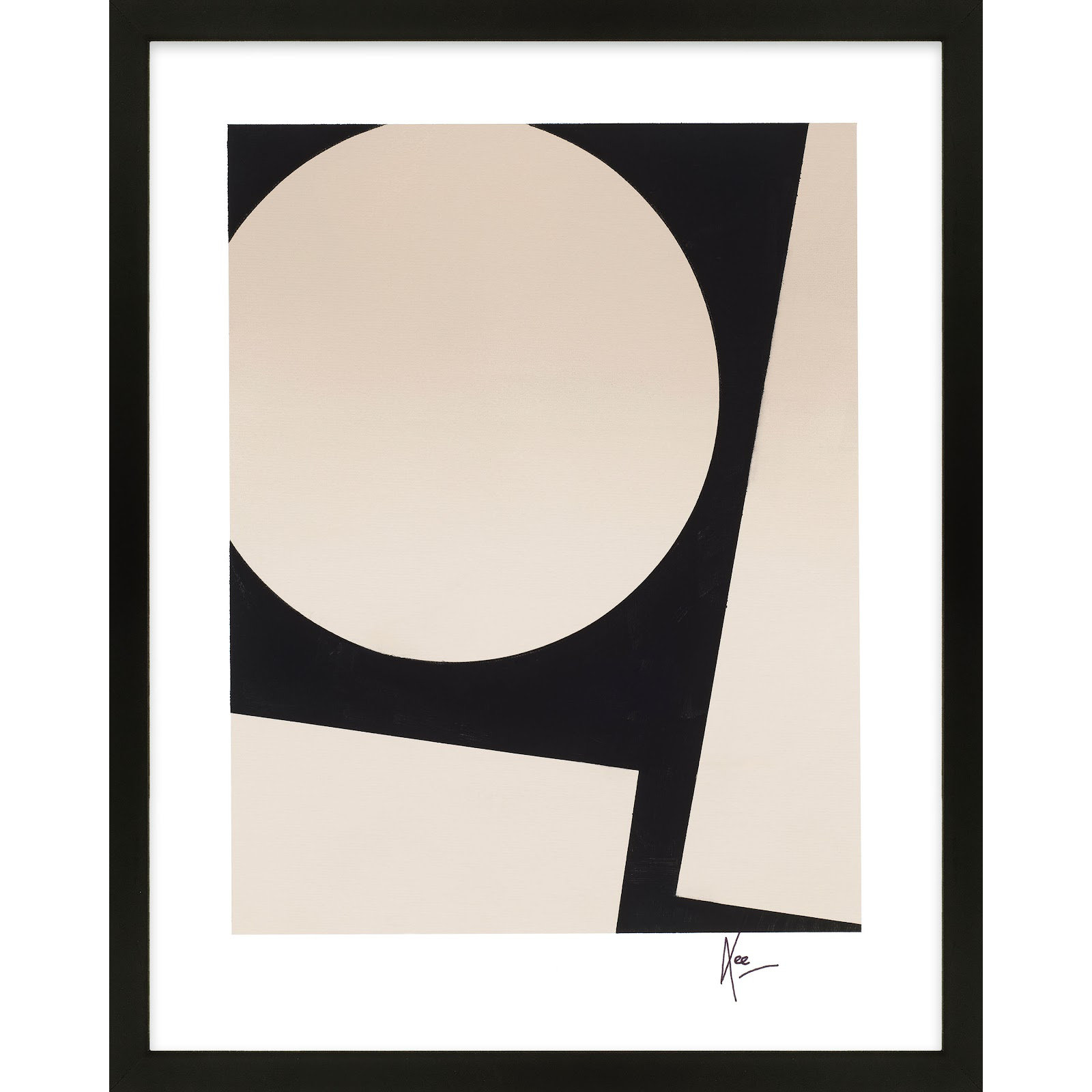 You And Me 2 by Lee Lessem, Black, 50" H x 40" W x 1.25" D