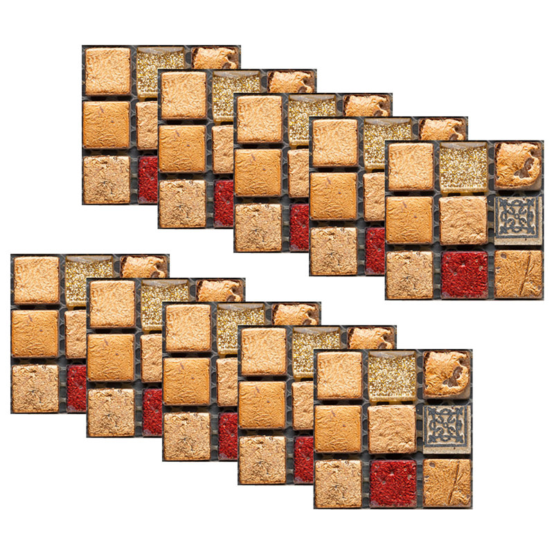 Autocollants muraux auto-adhésifs à carreaux de cristal