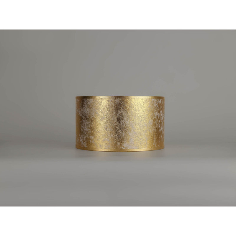 Cotton Drum Lamp Shade, 17cmH x 30cm W x 30cm D, Gold