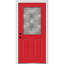 Porte d'entrée pré-suspendue en fibre de verre 1/2 panneau 2 panneaux Grace Grace-2022985745-2022985755-2022985746