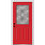 Porte d'entrée pré-suspendue en fibre de verre 1/2 panneau 2 panneaux Grace Grace-2022985746-2022985755-2022985753