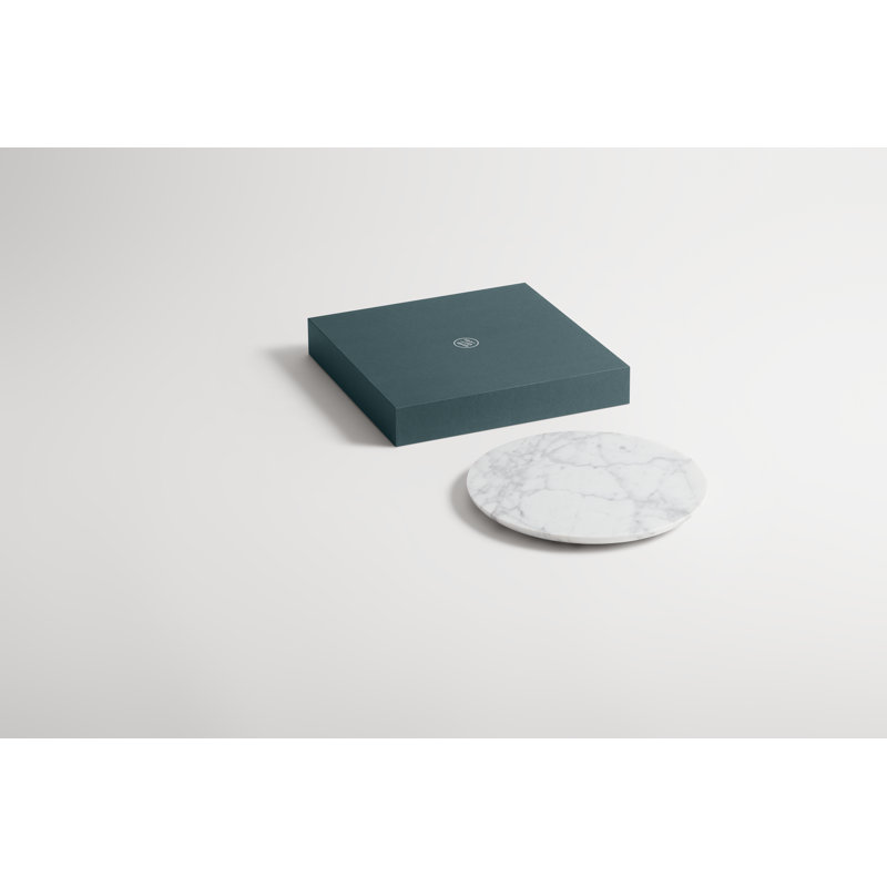Delicious Decorative Tray, White Marble