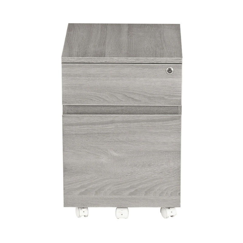Armoire de rangement pour bureau, classeur roulant avec deux tiroirs, classeur vertical pour le bureau, classeur vertical pour le rangement
