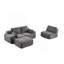 Canapé moderne en mousse à mémoire de forme compressée, grands canapés modulaires pour divers espaces de vie, canapé modulaire Cloud pour animaux de compagnie, tissu en velours côtelé, causeuse très profonde, aucun assemblage requis-1255768732