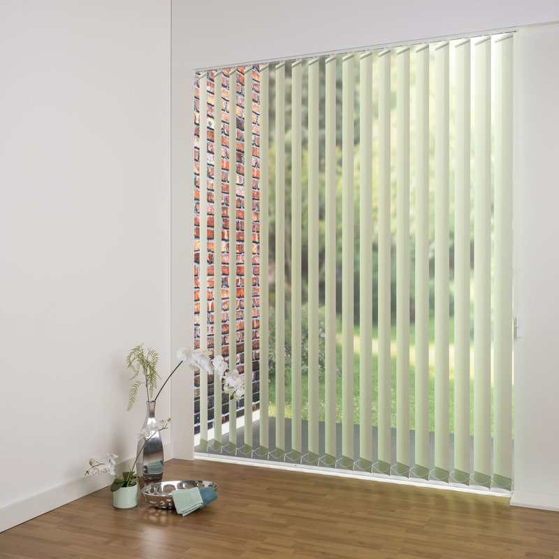Blackout Vertical Blind, 180cm L x 120cm W, 12.7cm, Reed green