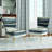 Upholstered Floral Side Chair - Modern floral Accent Chair-90396862
