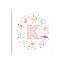 Lettre illustrée K rose - impression-52820330-52820331-52820347
