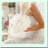 Heart-Shaped Wedding Ring Pillow with Rhinestones
