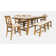 Maxine - Person Extendable Solid Wood Solid Wood Top Trestle Dining Set