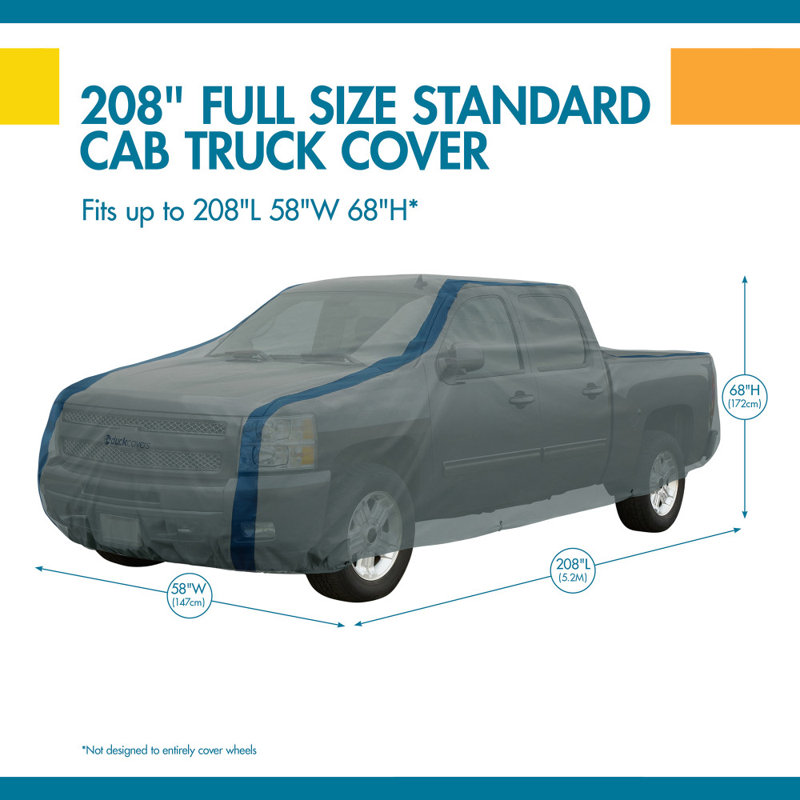 Mildew Resistant Automobile Cover By Duck Covers, 68" H x 58"W x 208" D