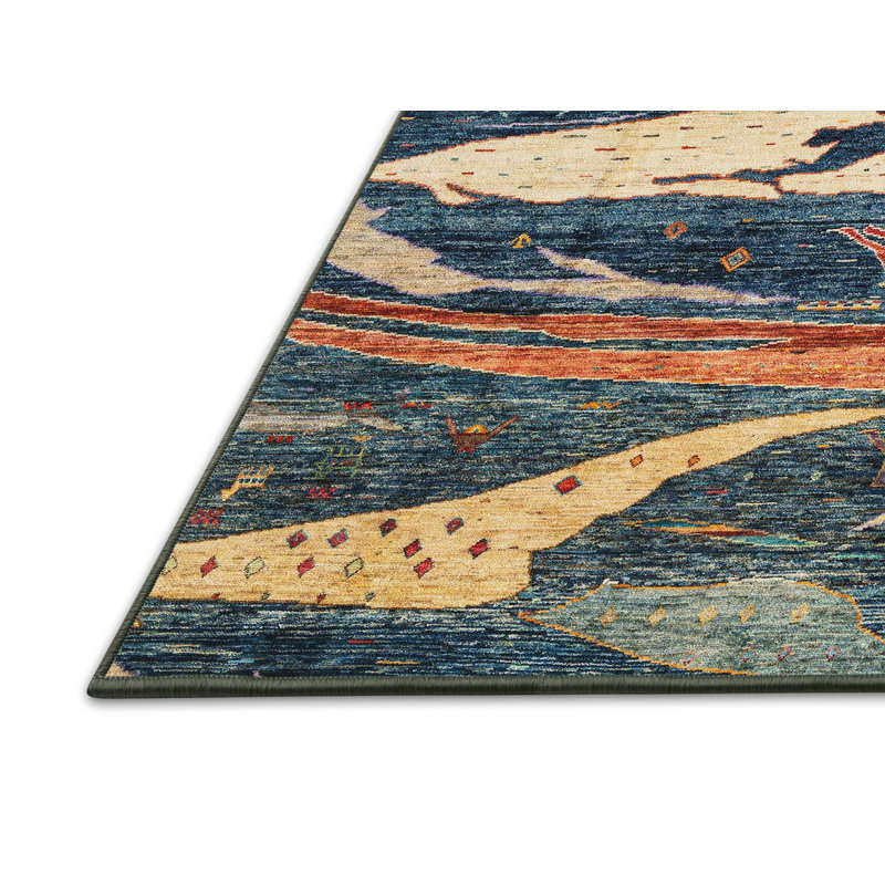 Mubarik Abstract Indoor Rug, Rectangle 7' x 10'