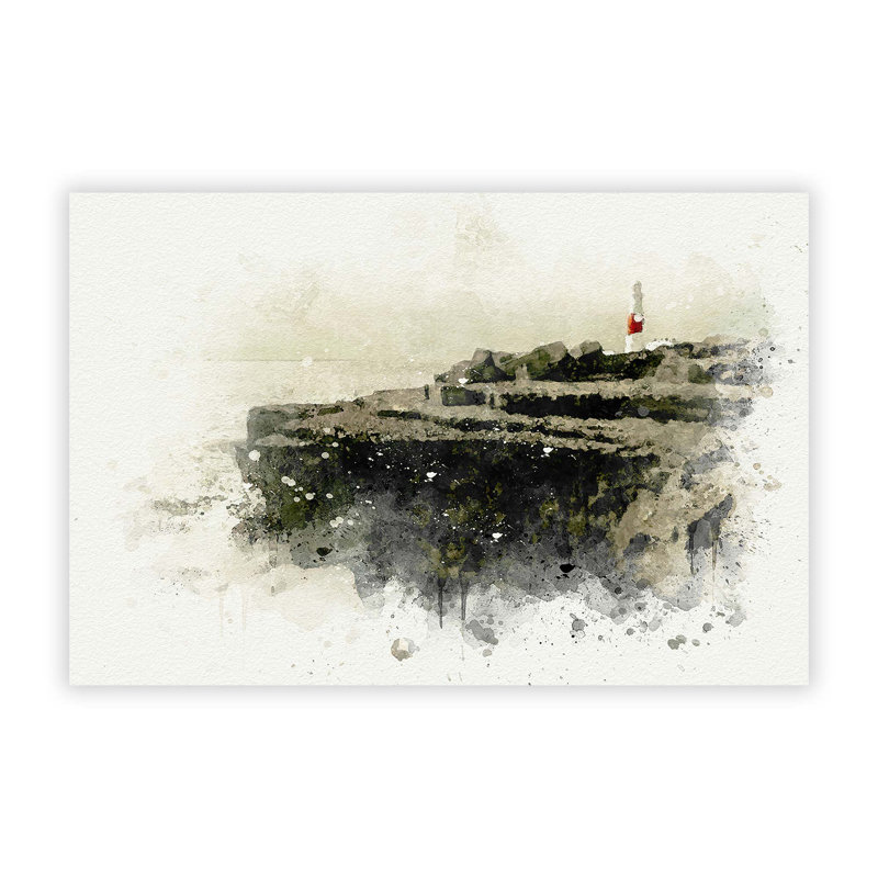 Portland Bill Lighthouse In Dorset - No Frame Print, 29.7 cm H x 42 cm W