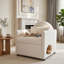 Fauteuil d'appoint pour animaux de compagnie avec coin pour animaux caché et pieds en bois d'acacia-929770373