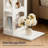 C-shaped End Table Set with Charging Station
