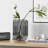 Modern Glass Vase Gray Unique U-Shaped Vase