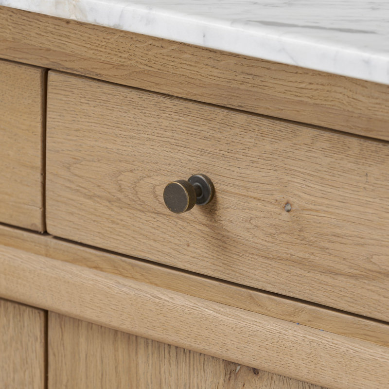 Fatima Kitchen Island-Aged Natural Oak