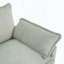 Canapé rembourré avec coussin double couche et poches de rangement latérales-1076413271