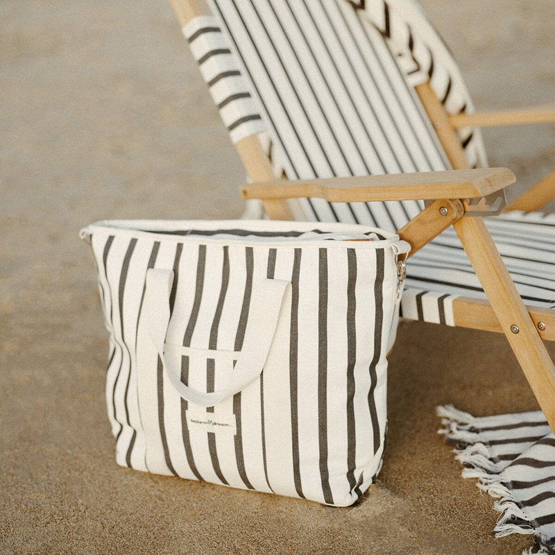 Cooler Tote Bag, Black/White