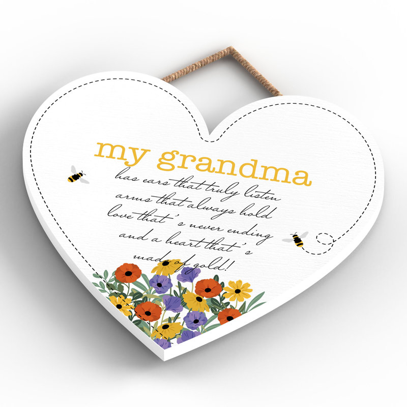 Words And Text Wall Decor, 16cm H x 17cm W x 0.9cm D
