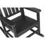 Chaise berçante grise toutes saisons avec table d'appoint - profilée, capacité de 300 lb, l 32,5 po x l 25,9 po x H 41,7 po, table ergonomique, appui-tête, 380 lb