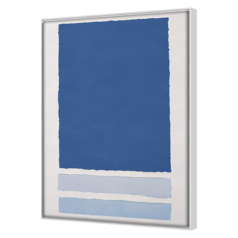 Blue Colorblock 3 Print by Goderwis, Kyle