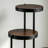 Black And Walnut 3-Tier Foldable Plant Stand