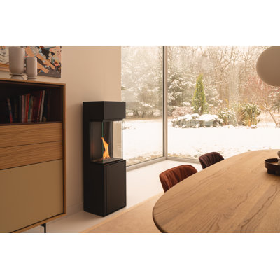 Planika 40 cm W Black Bio-Ethanol Stove with 8500 BTU