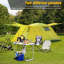 Tente de camping 4 personnes avec voile d'ombrage-61724730