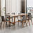 Vesro Solid Wood Base Dining Table-345949358