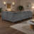 115.7" U-shaped Sectional Sofa With Usb Ports & Storage, Modern Chenille Corner Couch With Chaise, Cup Holders And Plush Tufted Cushions For Living Room-91344003