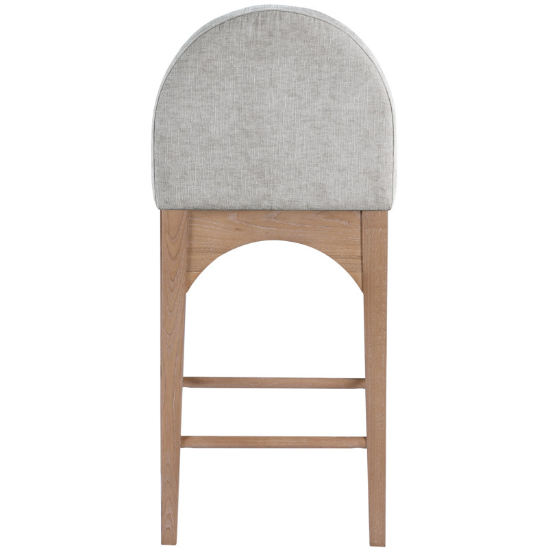 Waldorf Counter Stool, Natural, Gray Chenille
