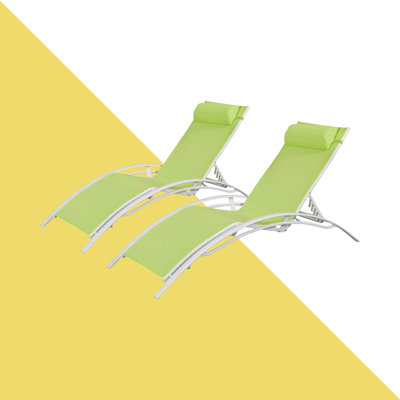 Sebastien 160cm Long Reclining Chaise Lounge Set