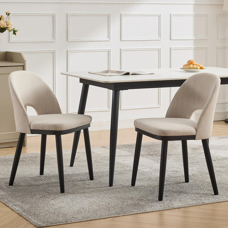 Upholstered Accent Chair, Cream