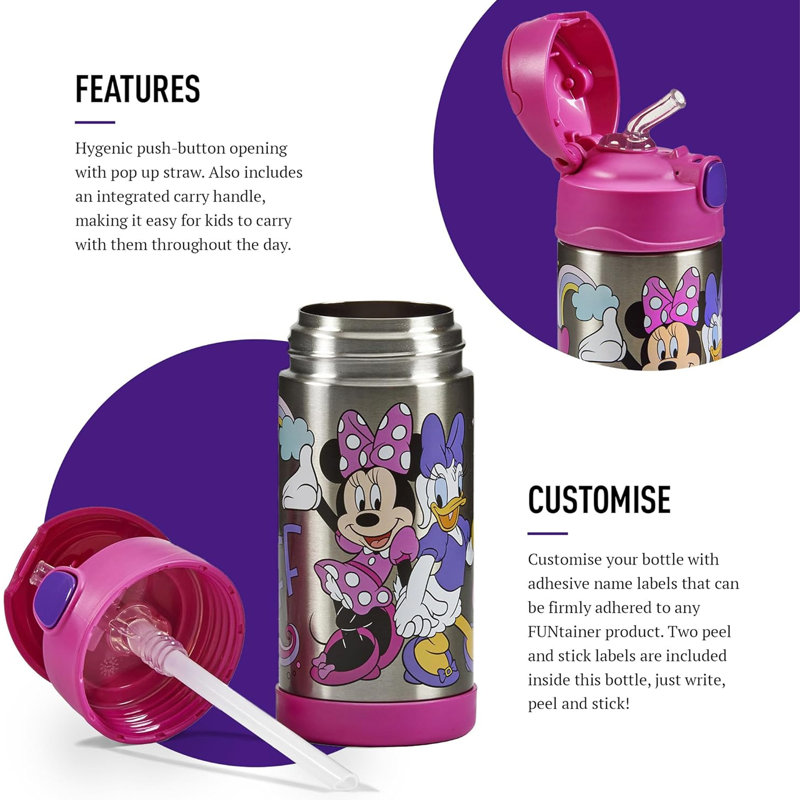 Thermos Funtainer Bottle 355Ml - Disney Minnie & Friends