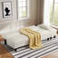 Canapé-lit convertible inclinable rembourré avec repose-pieds polyvalent et 2 coussins moelleux-574078118