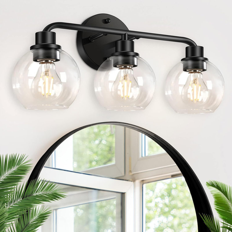Abileigh 3 - Light Dimmable Vanity Light, Matte Black