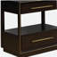 Smoked Peppercorn 2-drawer Nightstand