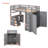 Falishia Kids Full,Twin Loft Bed with Drawers-108320926-108320927