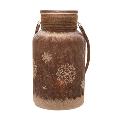 Lanterne porte-bougie de Noël 10 po