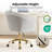 Modern Upholstered Swivel Home Office &Vanity Chair with Golden Base-1498038174