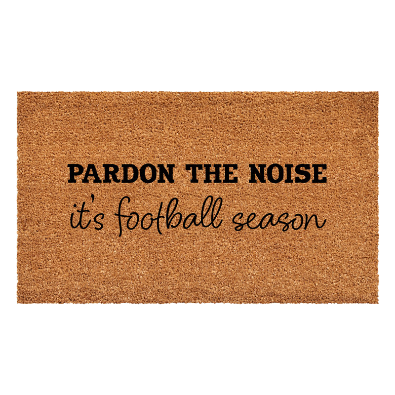 Paillasson Pardon the Noise It's Football Season 17 po x 29 po, L 24 po x L 36 po