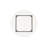 Drape Round Wall Art, White Stone