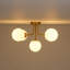 5-light Symmetrical Frosted Glass Semi-flush Mount-930794388
