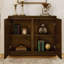 Buffet Mid-Century moderne en noyer foncé