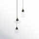 Demetra 3 Light Glass Dimmable LED Pendant